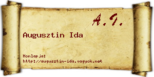 Augusztin Ida névjegykártya